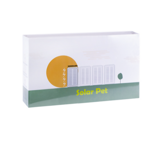 Icon Best 太陽能充電器，20000mAh 太陽能行動電源，4片可折疊太陽能板，戶外便攜充電器，帶3種模式露營燈的外接電池組 -(糖果藍)