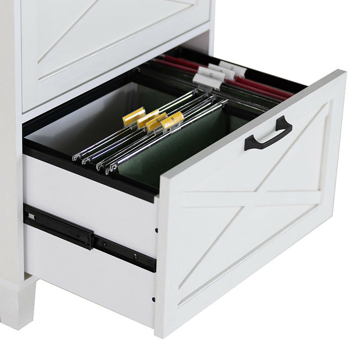 Maxxus 2 Drawer Filling Cabinet, White