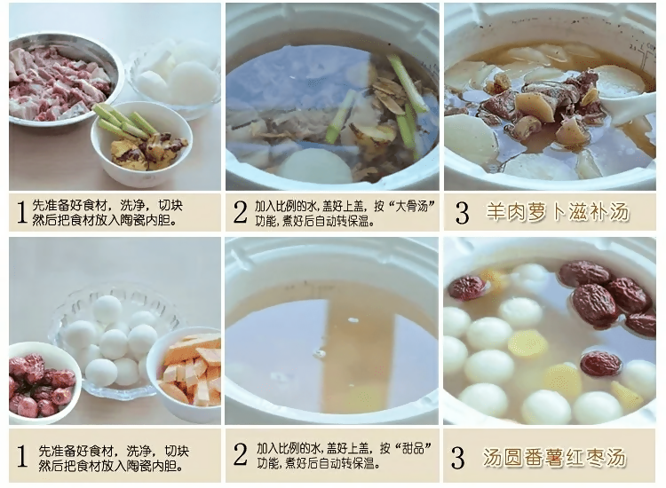 天際 玻化白瓷電炖鍋 (4L 快慢兩煲) | TONZE 4L Electric Ceramic Slow Cooker (Dual-Mode)