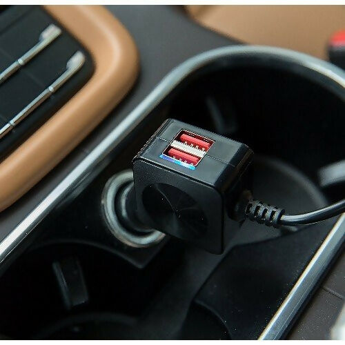 LiNKe 60W 6-Port Smart Car Charger with Quick Charge 3.0 Port