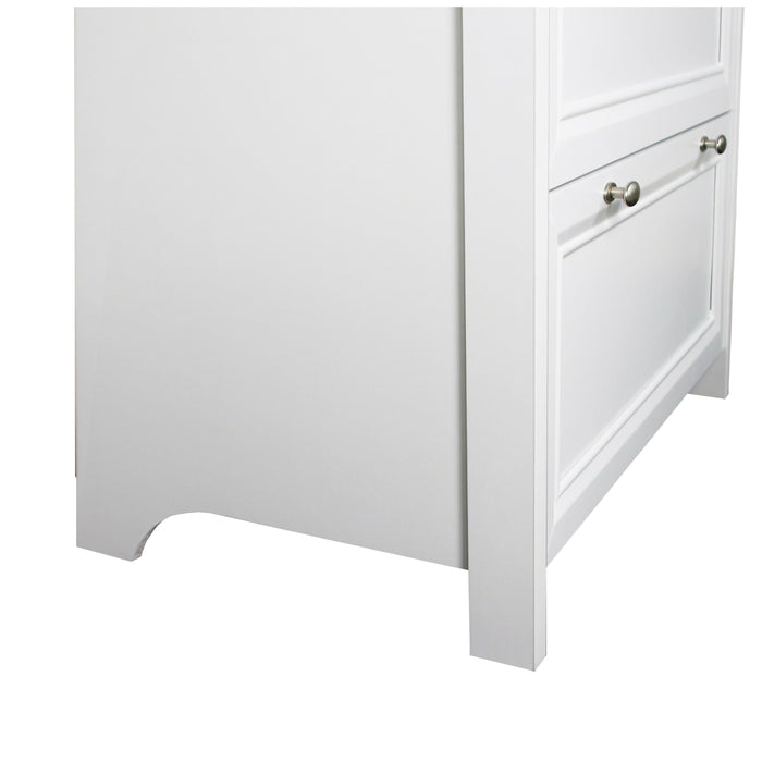 Maxxus Olivia Grey Oak and White Finish 2 Drawer Lateral Filing Cabinets