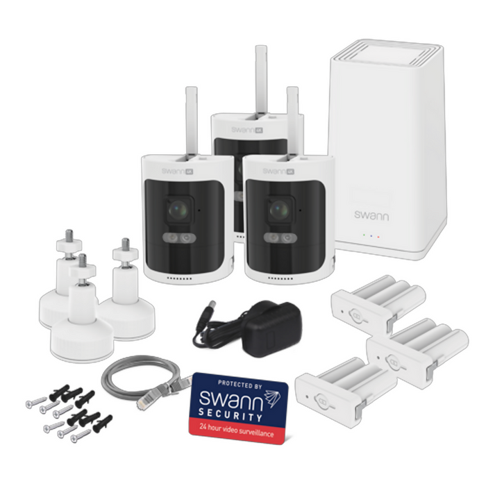 Swann AllSecure 4K 無線高清保安系統（3 鏡頭 + 1TB Hub）