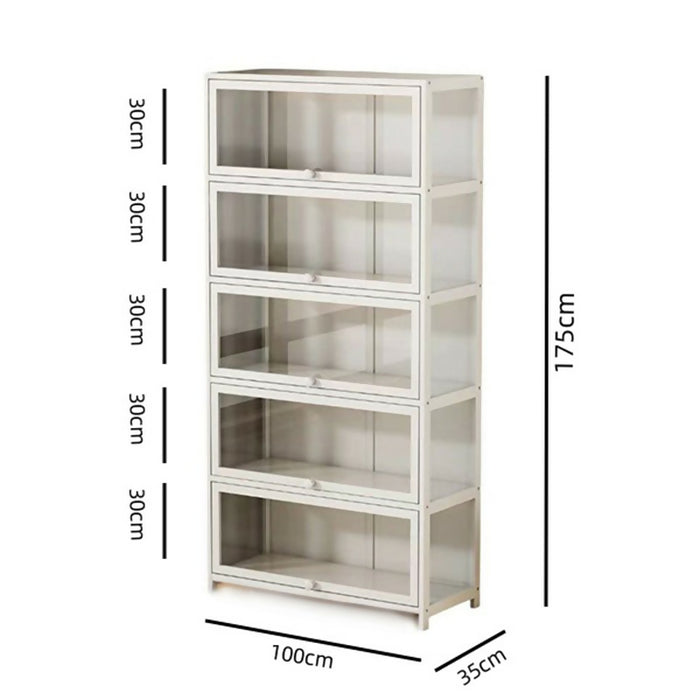 5-Tier Transparent Dustproof Display Cabinet｜5層透明防塵展示櫃