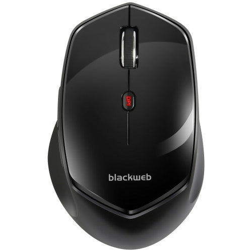 Blackweb A18HO017 6-Button 5 DPI Setting Wireless Bluetooth Mouse (Black)