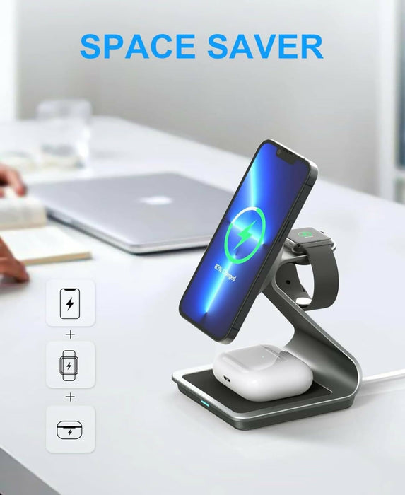 三合一多用途無線充 | 3-in-1 Multi-Purpose Wireless Charger