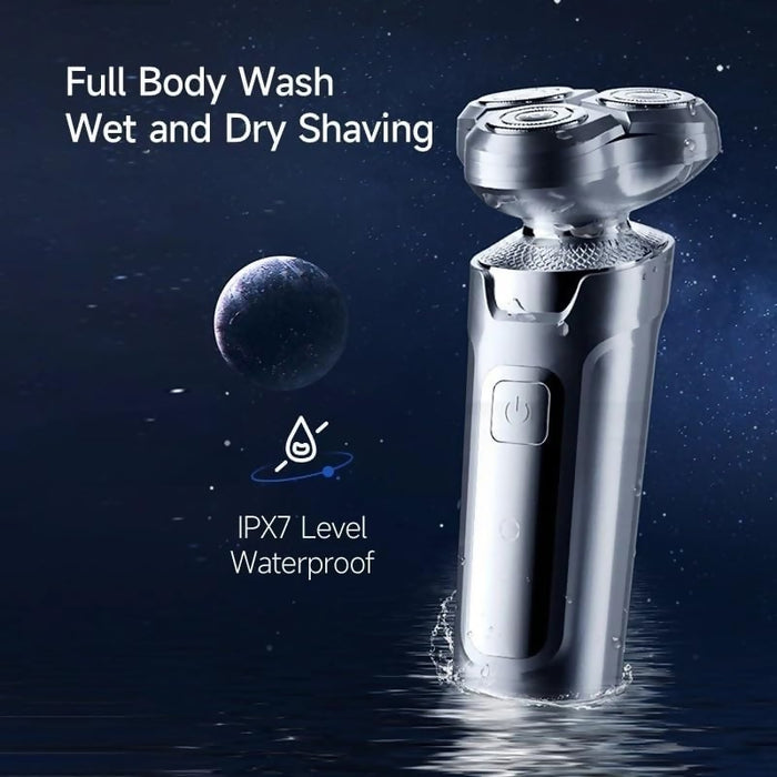 Independent Heads Charging Shavers for Bald Men, Electric Face Shaver for Men USB Rechargeable Magnetic Suction Cutter Head Shaving Machine Waterproof Beard Trimmer
