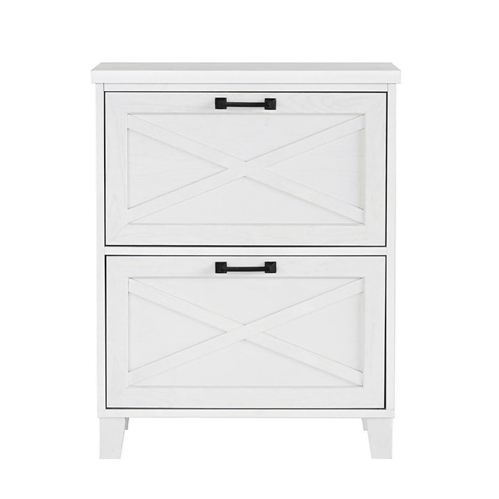 Maxxus 2 Drawer Filling Cabinet, White