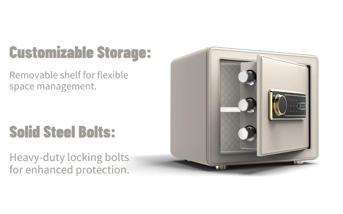 Mini Safe - Colourful Series High-Security Smart Safe, Fingerprint,WIFI Remote & Keypad Lock