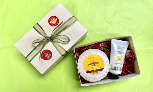 CGP011 X'mas Gift Set 1- Soap(Pink Grapefruit).HandCream(White Tea)