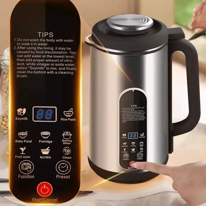 Makoto 不鏽鋼多功能豆漿機 | Stainless Steel Multi-Function Soymilk Maker | 1.2L