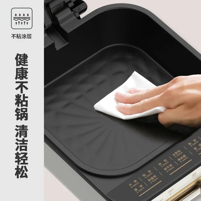 利仁 2盤獨立控溫 煎烙火鍋燉湯炒涮烤一體機 | Electric Hot Pot & BBQ Grill Combo |1500W