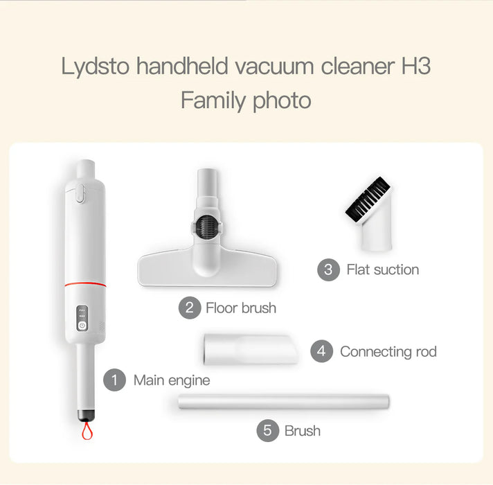 小米有品 Lydsto H3, 16kPa大吸力手持吸尘器