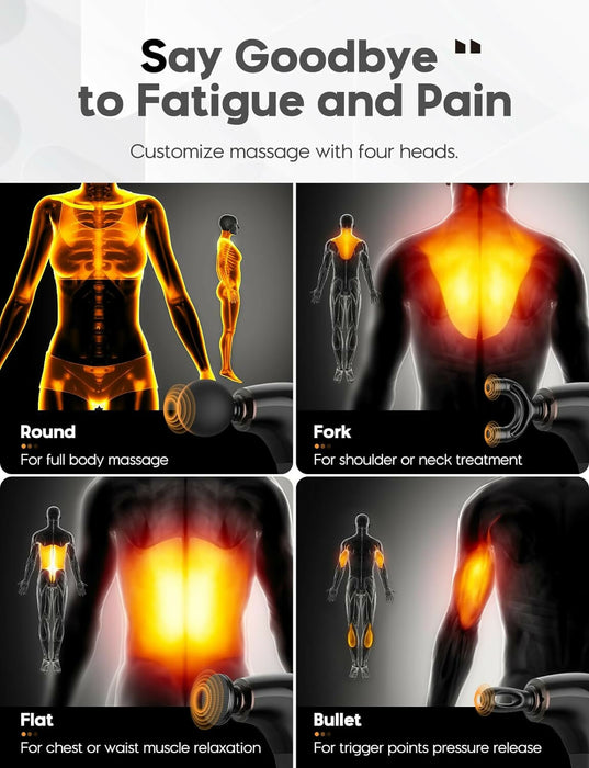 HP-68 肩頸後背筋膜槍 | Deep Tissue Massage Gun