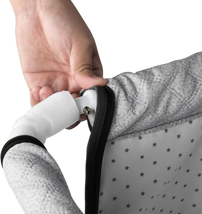 Premium Baby Bassinet Bedside Sleeper with Cradle Function and Lockable Wheels, Storage Tray, Breathable Mesh Sides and Cover, 7-Height Adjustable, Easy-Fold Crib for Newborns