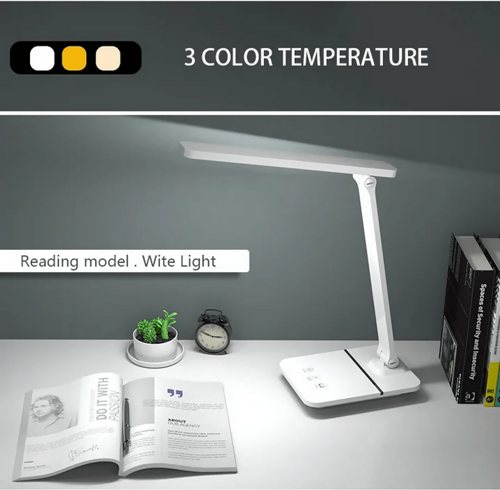 3段亮度觸控式護眼學習檯燈 | Touch Control LED Desk Lamp | 3-Level Brightness 3000K–6000K