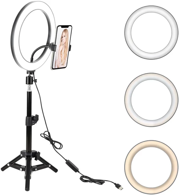 10吋調光補光燈連三腳架 | 10.2" LED Ring Light with Tripod