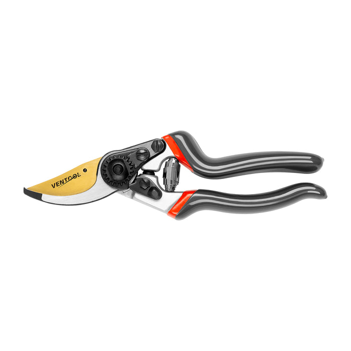 Ventool 8" Sharp Bypass Pruning Shears with Ergonomic Arch Handles