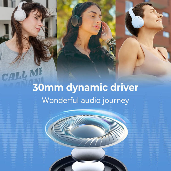 Edifier 漫步者 WH500 無線貼耳式耳機，藍牙 V5.4 輕便可折疊，白色