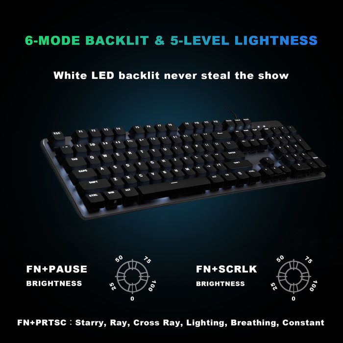 MIIIW G03 600K Mechanical Keyboard-Black