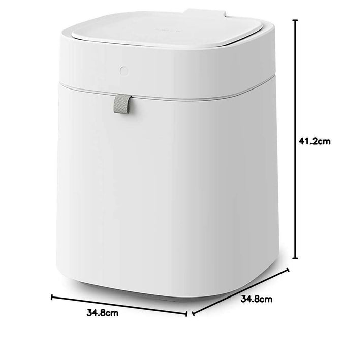 TOWNEW T Air X Smart Trash Can,3.5 Gallon Automatic Garbage Can with Self-Sealing and Motion Activated,Rechargeable Trashcan for Kitchen Bathroom Bedroom, White