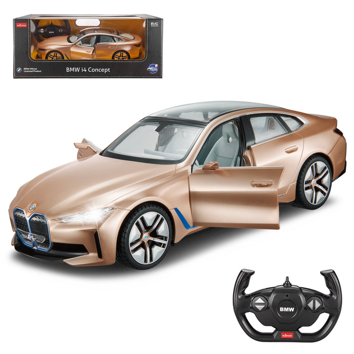 Rastar 1:14 BMW i4 Remote Control Car with Open Doors and Working Interior Lights