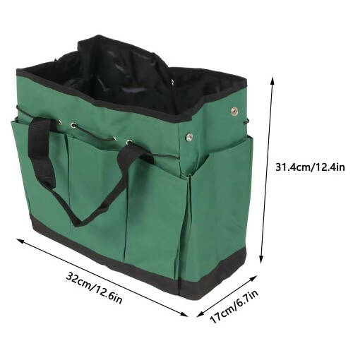 Multi-Purpose Canvas Bag, Garden Tool Bag with 8 Deep Pockets