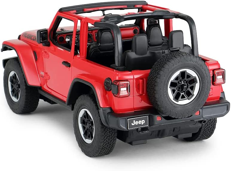 Rastar 1:14 Jeep Wrangler Off-Road Remote Control Car with Open Doors and Working Lights