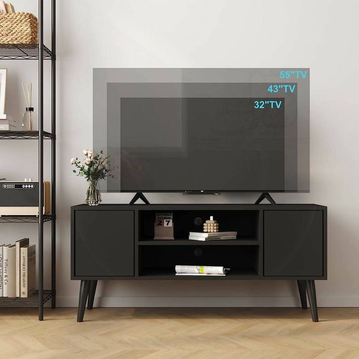 HOMEFORT Retro TV Console Table, Fits up to 55-inch Television