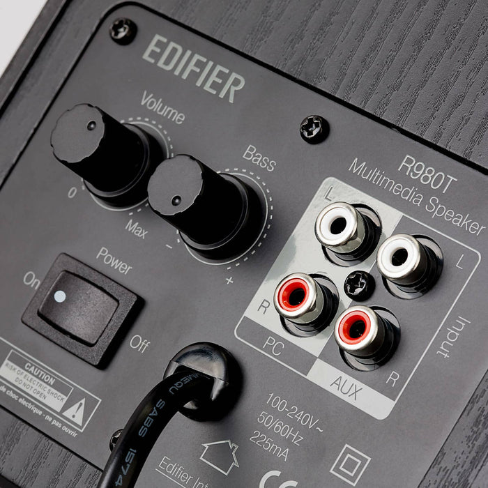 Edifier R980T 4" 主動式書架音箱 - 2.0 電腦音箱（認證翻新）