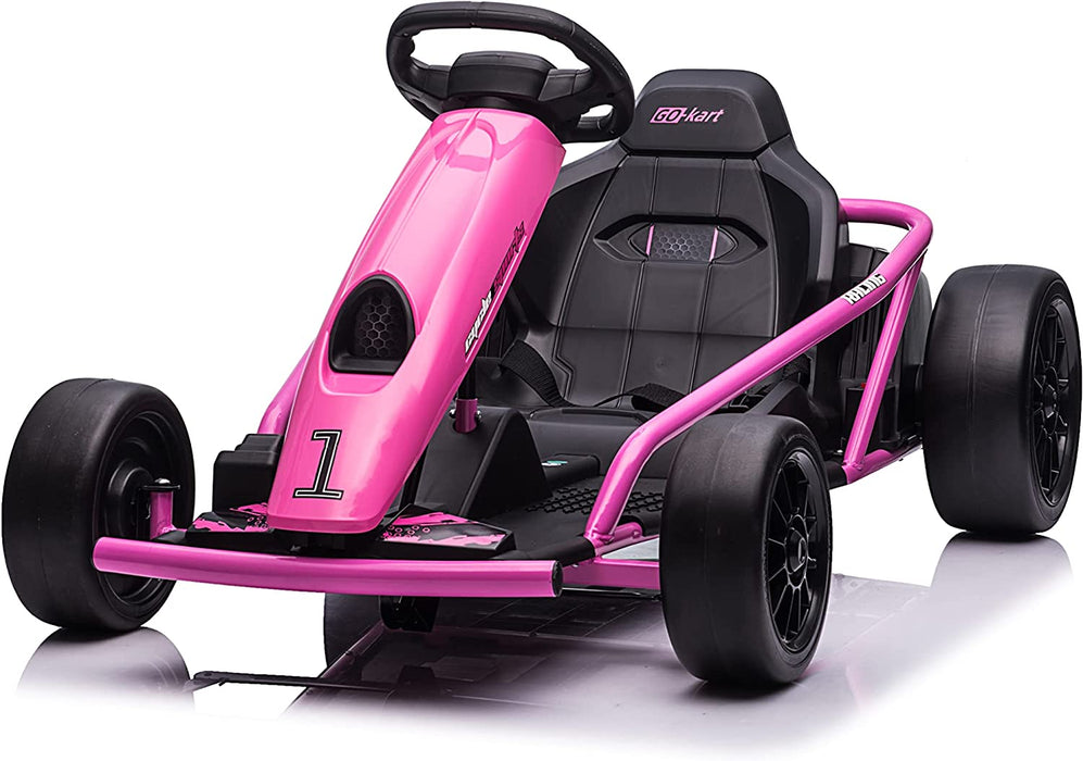 Voltz Toys 24V High-Speed GoKart Outdoor Racer Drifter with Seat Belt