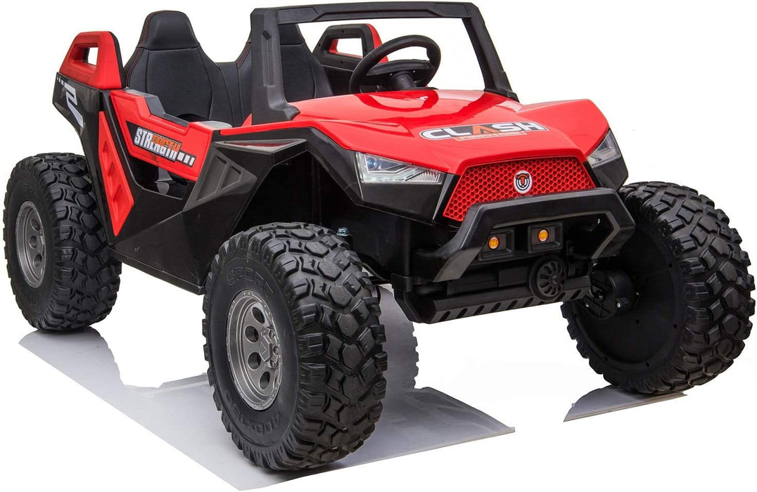Voltz Toys 2 座 24V 沙丘越野車越野 UTV 車載帶遙控器和橡膠輪胎