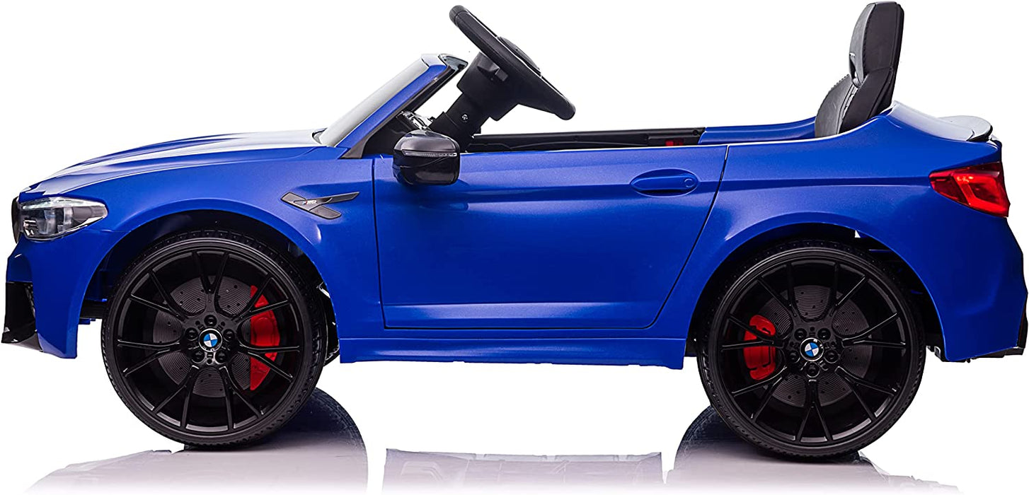 Voltz Toys 12V 授權 BMW M5 可乘坐汽車帶真皮座椅和遙控器