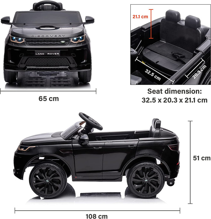 Voltz Toys 12V Licensed Land Rover Discovery Ride On Car with Open Doors and Remote Control