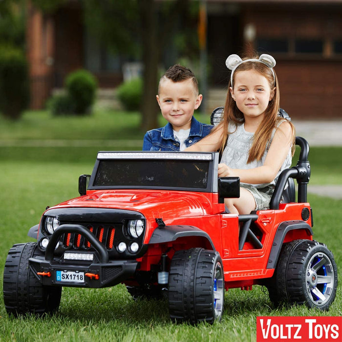 Voltz Toys Classic 2 Seater Jeep Wrangler ride on car for kids with Remote Control