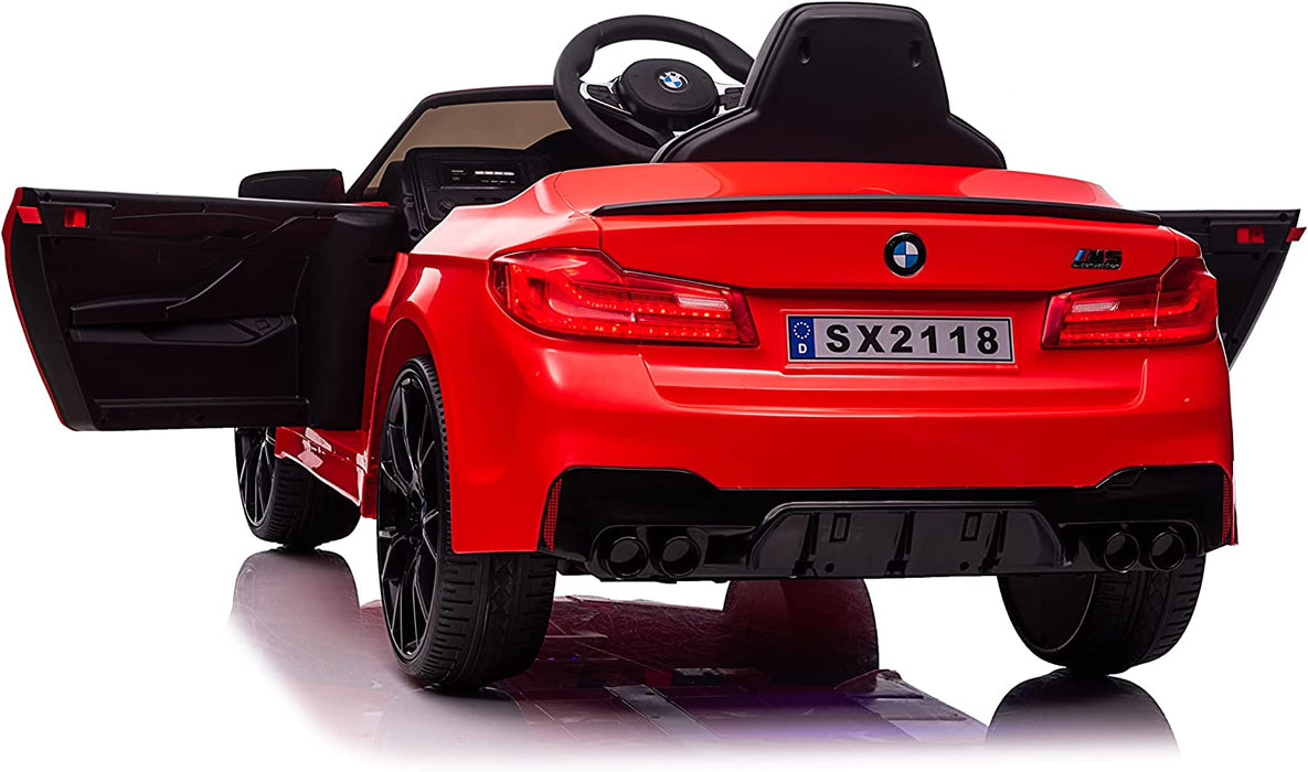 Voltz Toys 12V 授權 BMW M5 可乘坐汽車帶真皮座椅和遙控器