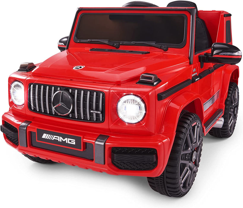 Voltz Toys 12V Licensed Mercedes-Benz AMG G63 Ride On Car with Remote Control and Leather Seat