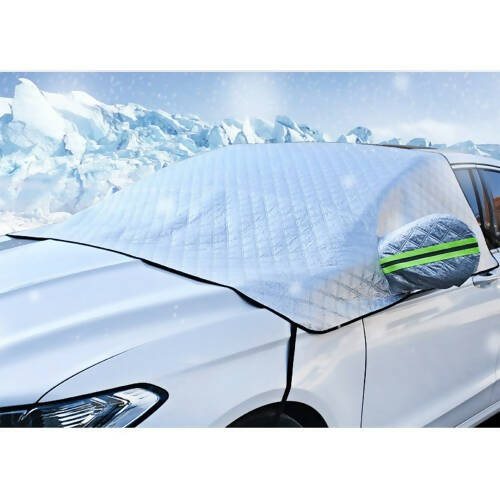 汽車擋風玻璃防雪罩，防水帶鏡罩全天候保護