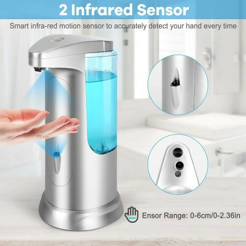 Automatic Soap Dispenser, 400ml Touchless Soap Dispenser with On/Off Switch