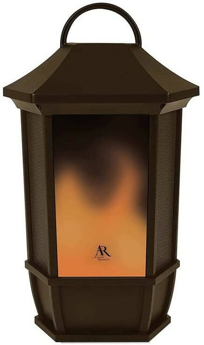 Acoustic Research Mainstreet Portable Wireless Bluetooth Indoor/Outdoor Speaker with LEDs Flickering Flame Light - Bronze Colour
