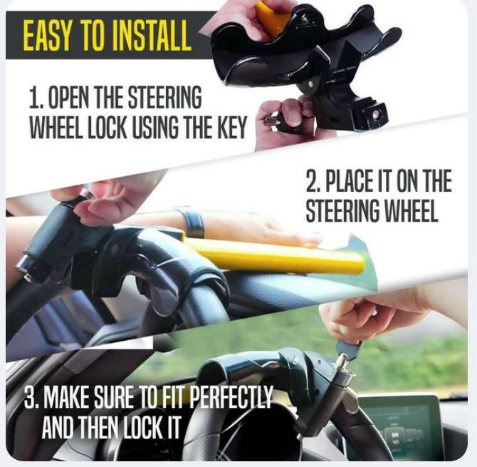 Universal Car steering wheel lock 车方向盘锁