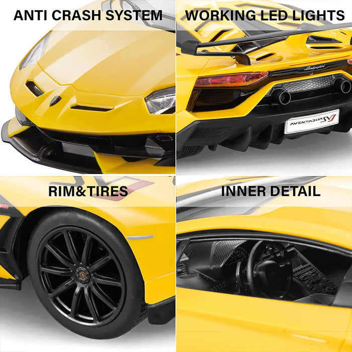 Rastar 1:14 Lamborghini Aventador SVJ Remote Control Car with Working Lights