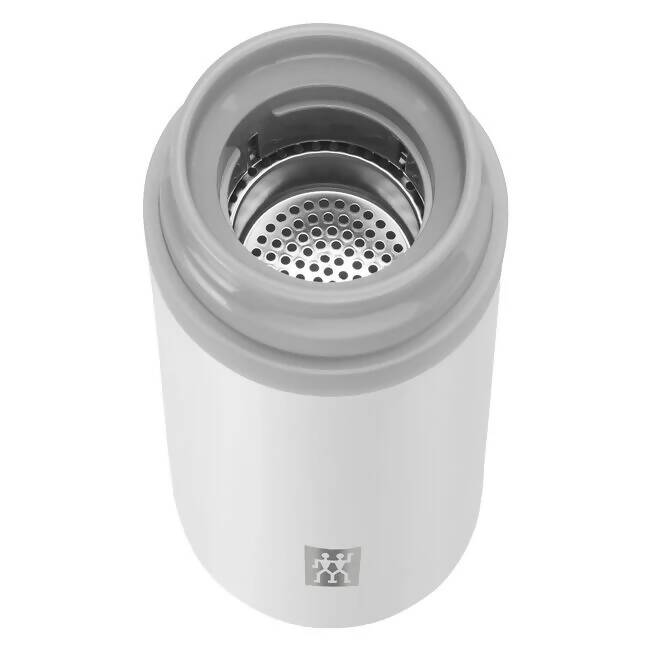 ZWILLING THERMO 39500-511 Tea and Fruit Infuser Bottle, 420 ml, white-grey