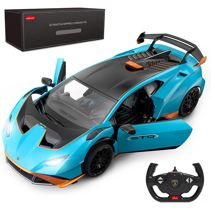 Rastar 1:14 Lamborghini Huracan STO Remote Control Car with Open Doors and Working Lights