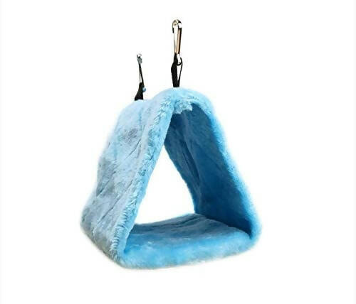 SingHome - 溫暖柔軟懸掛珊瑚絨鳥帳篷 (淺藍色)