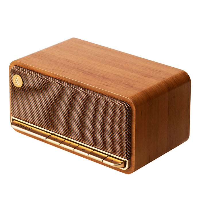 Edifier MP230 Portable Bluetooth Speaker, Wireless Speaker with Stereo Sound for Outdoor Travel - Classic Wooden