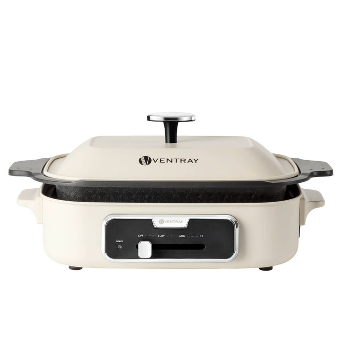Ventray Electric Smokeless Indoor Grill Healthy Grilling with Rapid Even Heat - Beige