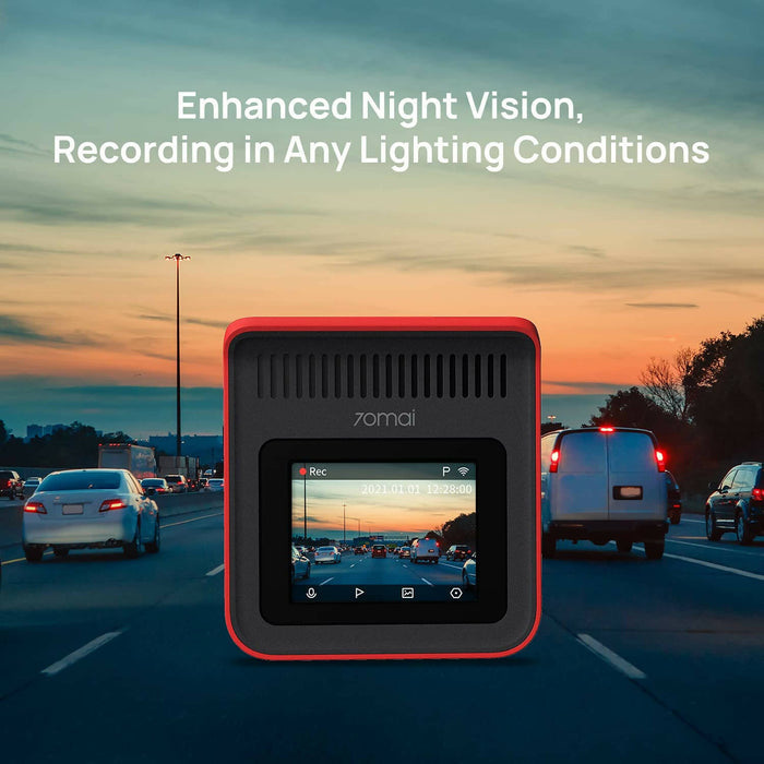 Xiaomi Youpin 70Mai Dash Cam A400, 2k Qhd, 2" Ips Lcd, Built In Wifi Smart Dash Camera For Cars, Parking Monitor, 145° Wide-angle Fov, Wdr Night Vision