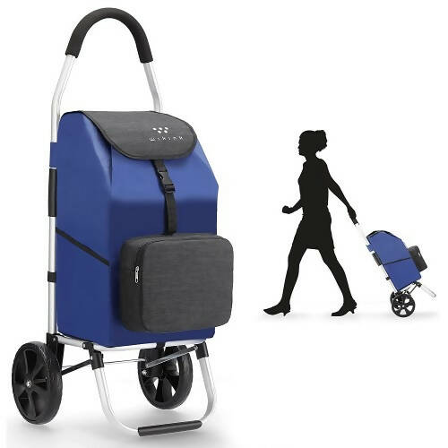 With Wheels Portable Shopping Trolley Bag WIKINK Foldable Shopping