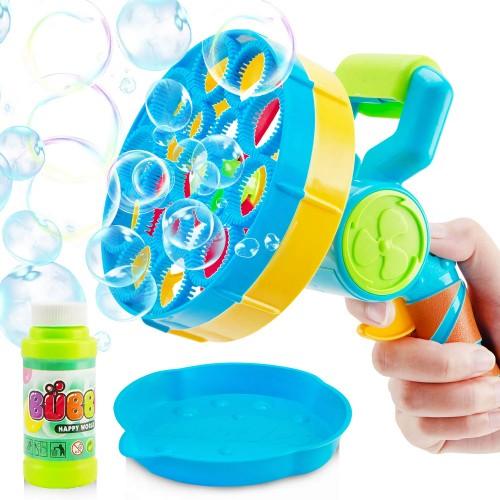 ToyTexx 快速吹泡泡機鼓風機，帶 2 個泡泡棒附件，適用於 3+ 歲的兒童