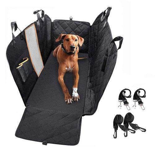 Dog Car Seat Cover, Waterproof Anti-Scratch with Mesh Window, Nonslip Back Seat Pet Protection for Cars/ Trucks/ SUV - 54 x 58&quot;